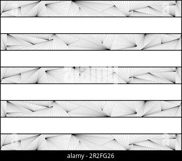 Vector seamless vector pattern. Modern stylish texture. Geometric repetition from striped triangles. Geometrical composition. Stock Vector