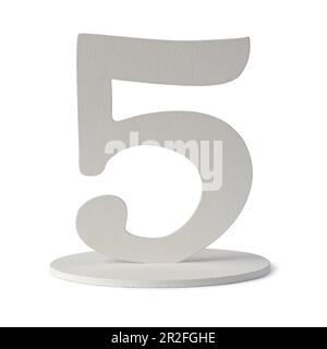 Numbers Isolated on white background Stock Photo
