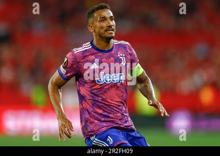 Sevilla, Spain. 18th May, 2023. Danilo of Juventus during the UEFA Europa League match, Semi-Finals, 2nd leg between Sevilla FC and Juventus played at Ramon Sanchez Pizjuan Stadium on May 18, 2023 in Sevilla, Spain. (Photo by Antonio Pozo/PRESSINPHOTO) Credit: PRESSINPHOTO SPORTS AGENCY/Alamy Live News Stock Photo