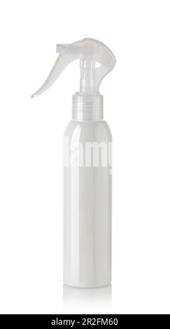 Plastic spray bottles isolated on white background Stock Photo - Alamy