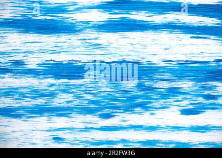 Abstract white and blue background painted with watercolor Stock Photo