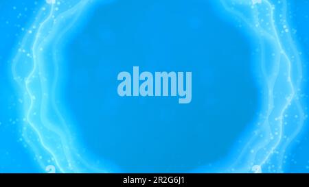 light blue soft displaced shapes background - abstract 3D illustration Stock Photo