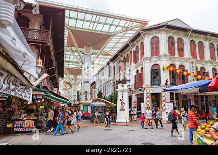 Food Street in Chinatown, Singapore Stock Photo