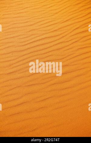 Graphic close-up of wind scoured sand; Coral Pink Sand Dunes State Park; Utah; USA Stock Photo