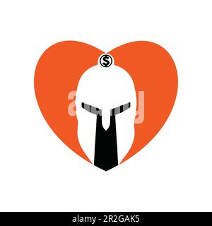 Greek warrior helmet, antiques roman helmet for head protection spartan helmet icon. descent shape and color flat design style. vector illustration Stock Vector