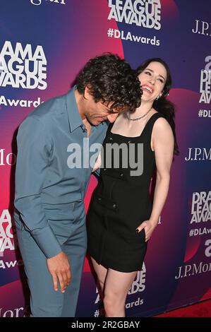 Oscar Isaac and Rachel Brosnahan attend the 89th Annual Drama League Awards celebrating The 2022-2023 Broadway & Off-Broadway Theater season at The Ziegfeld Ballroom in New York, New York, USA on May 19, 2023. Robin Platzer/ Twin Images/ Credit: Sipa USA/Alamy Live News Stock Photo