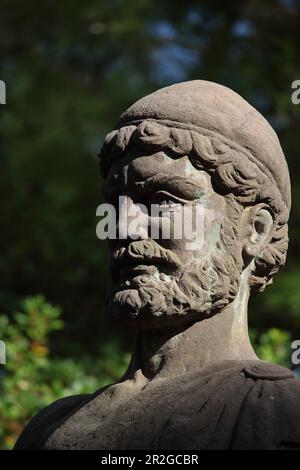 Bust of Odysseus, Stavros, Ithaca, Greece Stock Photo - Alamy