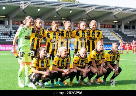 Gothenburg, Sweden. 19th May 2023. The starting eleven of BK Häcken before the OBOS Damallsvenskan game between BK Häcken and Linköping FC on May 19, 2023 in Gothenburg. Credit: Oskar Olteus / Alamy Live News Stock Photo