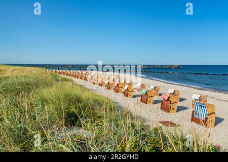 Pier on the beach in Wustrow, Fischland-Darss-Zingst, Mecklenburg-West Pomerania, Germany Stock Photo