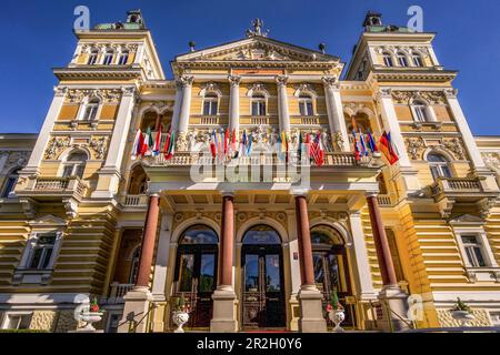 Hotel Nové Lázné (Neubad) in the spa district of Marienbad, Mariánske Lázné, Czech Republic Stock Photo