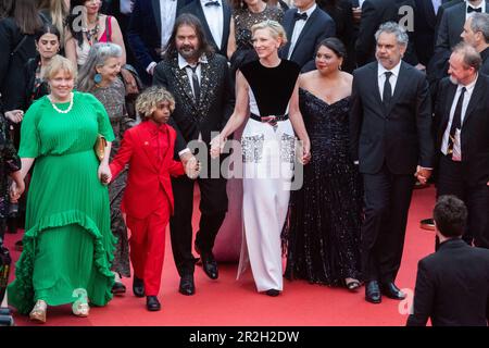 Cannes, France. 19th May, 2023. Warwick Thornton, Cate Blanchett, Deborah Mailman, Aswan Reid, Wayne Blair, Coco Francini, Andrew Upton, Georgie Pym, Kath Shelper, Lorenzo De Maio attending The Zone Of Interest Premiere as part of the 76th Cannes Film Festival in Cannes, France on May 19, 2023. Photo by Aurore Marechal/ABACAPRESS.COM Credit: Abaca Press/Alamy Live News Stock Photo