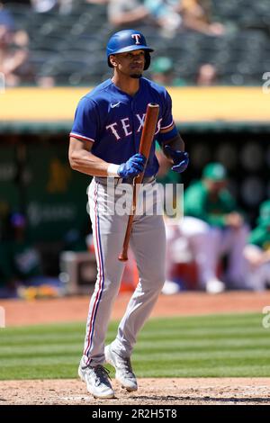 This is a 2022 photo of Bubba Thompson of the Texas Rangers baseball team.  This image reflects the Texas Rangers active roster as of Thursday, March  17, 2022 when this image was