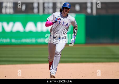 Texas Rangers' Jonah Heim against the Oakland Athletics during the ...