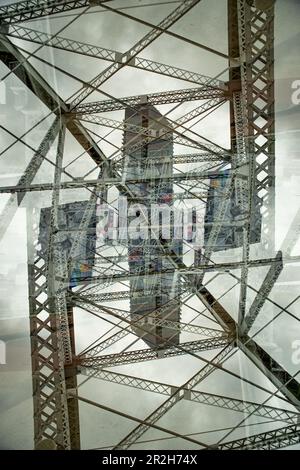 Double exposure photograph of Nashville's John Seigenthaler Pedestrian