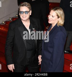 May 20, 2023, Cannes, Cote d'Azur, France: BENOIT MAGIMEL and his wife MARGOT PELLETIER attend the screening of 'The King of Algiers' during the 76th Annual Cannes Film Festival at Palais des Festivals on May 19, 2023 in Cannes, France (Credit Image: © Mickael Chavet/ZUMA Press Wire) EDITORIAL USAGE ONLY! Not for Commercial USAGE! Stock Photo