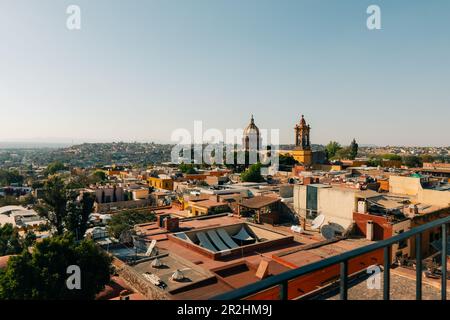 Dome and rear view of La Parroquia in the historic Mexican city of San Miguel de Allende. High quality photo Stock Photo