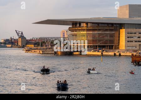 The new Copenhagen Opera House, Operaen, on the island of Holmen, Copenhagen, Denmark, Europe Stock Photo