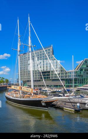 IJdock at Westerdock, Amsterdam, Benelux, Benelux, North Holland, Noord-Holland, Netherlands Stock Photo