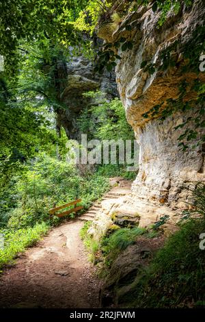 Luxembourg's Little Switzerland, Luxembourg Stock Photo