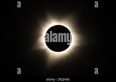 Totality during the 2023 Australian total solar eclipse in Exmouth Stock Photo