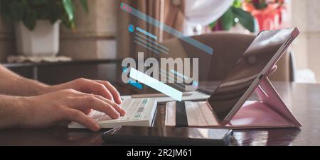 hatbot artificial coding coding background Digital software Stock Photo