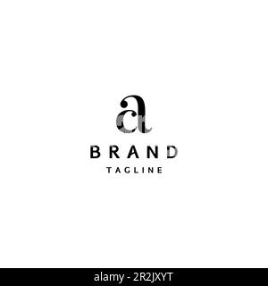 Classy initials a and c Logo Design. Logo design initials t and a depicting art, balance, luxury, limited, modern minimalism. Stock Vector