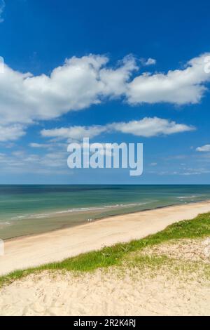 View of the North Sea at Løkken Beach, North Jutland, Jutland, Denmark Stock Photo
