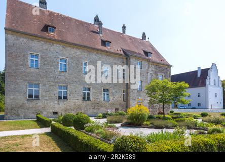 Obernberg am Inn; Obernberg Castle, historic gardens Stock Photo