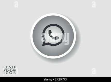 Whatsapp logo vector is a stylized representation of the logo for the