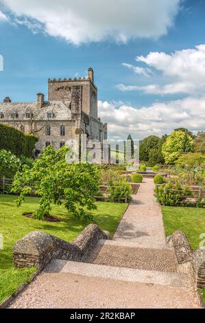 Garden of Buckland Abbey near Yelverton, Devon, England Stock Photo