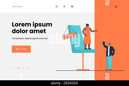 People holding, applying for one position Stock Vector