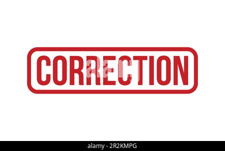 Correction Rubber Stamp Seal Vector Stock Vector