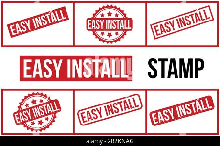 Easy To Use Rubber Stamp set Vector Stock Vector Image & Art - Alamy