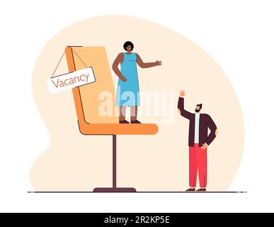 People holding, applying for one position Stock Vector