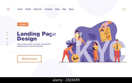Know your customer concept Stock Vector