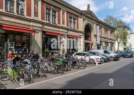 Aussenaufnahme Markthalle Neun, Eisenbahnstraße, Kreuzberg, Berlin, Deutschland, Europa Stock Photo