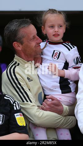 Craven Cottage, Fulham, London, UK. 20th May, 2023. Premier League Football, Fulham versus Crystal Palace; Fulham fans Credit: Action Plus Sports/Alamy Live News Stock Photo