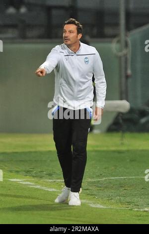 Arena Garibaldi, Pisa, Italy, May 19, 2023, Head coach of Spal Massimo Oddo  during  AC Pisa vs SPAL - Italian soccer Serie B match Stock Photo