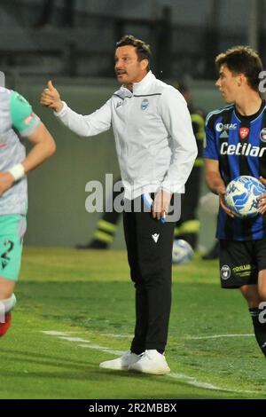 Arena Garibaldi, Pisa, Italy, May 19, 2023, Head coach of Spal Massimo Oddo  during  AC Pisa vs SPAL - Italian soccer Serie B match Stock Photo