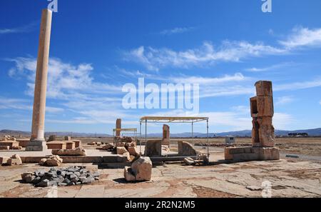 Pasargad, located in the Iranian city of Shiraz and the capital of the Achaemenid Dynasty, was founded about 2500 years ago. Stock Photo