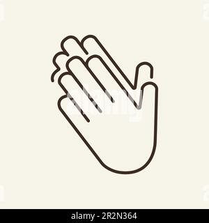 Clapping their hands Stock Vector