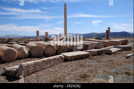 Pasargad, located in the Iranian city of Shiraz and the capital of the Achaemenid Dynasty, was founded about 2500 years ago. Stock Photo