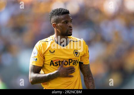 Nlson Semedo of Wolves during the Premier League match between Wolverhampton Wanderers and Everton at Molineux, Wolverhampton on Saturday 20th May 2023. (Photo: Gustavo Pantano | MI News) Credit: MI News & Sport /Alamy Live News Stock Photo