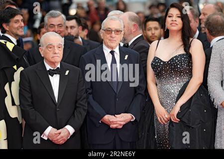 Cannes, Frankreich. 20th May, 2023. Martin Scorsese, Robert De Niro und Cara Jade Myers bei der Premiere des Kinofilms 'Killers of the Flower Moon' auf dem Festival de Cannes 2023/76. Internationale Filmfestspiele von Cannes im Palais des Festivals. Cannes, 20.05.2023 Credit: Geisler-Fotopress GmbH/Alamy Live News Stock Photo