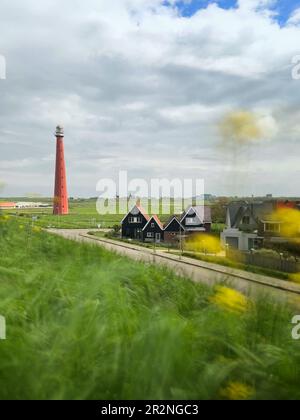 Lighthouse in Den Helder, called Lange Jaap. Den Helder, Netherlands. Holland. Stock Photo