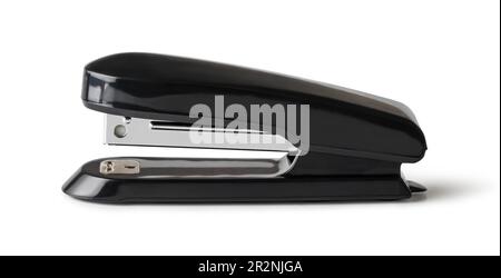 black stapler isolated on a white background Stock Photo