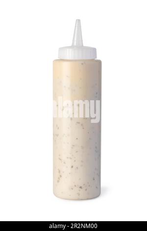 mayonnaise plastic bottles isolated on a white background Stock Photo -  Alamy