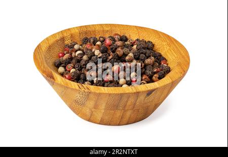 mixture peppers on white background Stock Photo