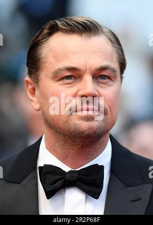 Cannes, France. 20th May, 2023. American actor Leonardo DiCaprio attends the premiere of Killers Of The Flower Moon at the 76th Cannes Film Festival at Palais des Festivals in Cannes, France on Saturday, May 20, 2023. Photo by Rune Hellestad/ Credit: UPI/Alamy Live News Stock Photo