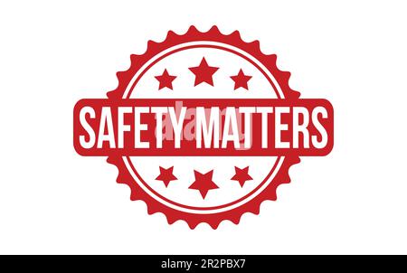 Safety Matters Rubber Stamp Seal Vector Stock Vector